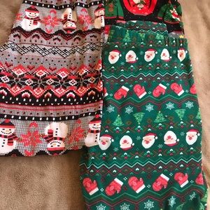 2 pair xl leggings fleece
